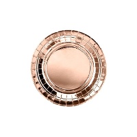 Piatti di cartone metallizzati di 18 cm - 6 unità