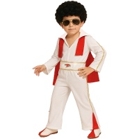 Costume da Re del Rock rosso per bambino