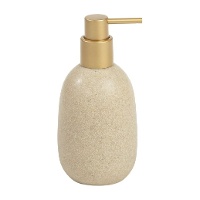 Dispenser per sapone effetto marmo beige 18 cm