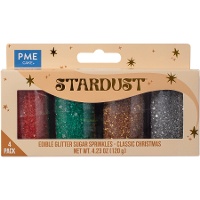 Kit di glitter commestibili a motivi natalizi da 120 gr - PME