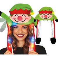 Cappello da elfo natalizio con orecchie mobili