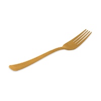 Forchette in plastica metallizzata da 18,5 cm - 12 pezzi