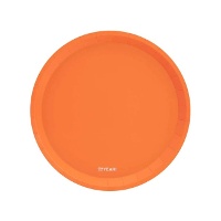 Piatti di 20,5 cm in cartoncino fluo - 8 pezzi