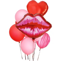Mazzo di palloncini Bacio Passione - 10 unità