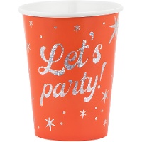 Bicchieri «Let's party!» da 250 ml - 6 pezzi