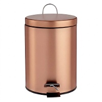 Cestino per bagno metallizzato da 7 L