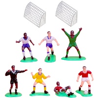 Decorazione per torta a tema calcio con porte - PME - 9 pezzi