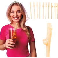 Cannucce a forma di pene - 10 pezzi