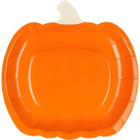 Piatti a forma di zucca da 23,5 x 24 cm - 6 pezzi