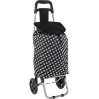 Carrello della spesa pieghevole 33 L a pois