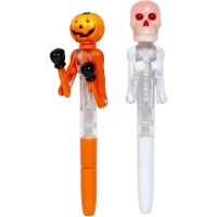 Penna di figura di Halloween pugilistica con luce di 18 cm - 1 unità