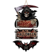 Cartello di Happy Halloween della Morte