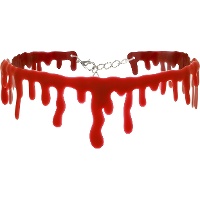 Choker effetto sangue vampiresco