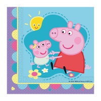 Tovaglioli Peppa Pig Amore 16,5 x 16,5 cm - 20 pezzi