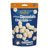 Gocce di cioccolato bianco 250 g - Decora
