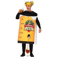Costume di birra gigante per adulti