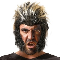 Parrucca e basette da lupo mannaro