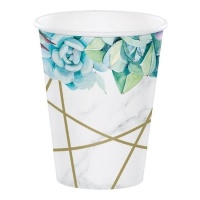 Bicchieri Geometric Succulents da 354 ml - 8 unità