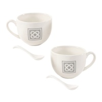 265 ml Tazza da caffè Panot con cucchiaio - 2 pz.