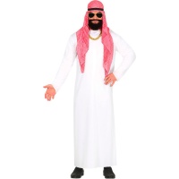 Costume da sceicco arabo con tunica per uomo