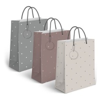 Sacchetto regalo in carta Basics 14 x 11,5 x 6,7 cm - DCasa -1 pezzo