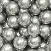 Spruzzi di perle argento grandi 100 gr - Decorare