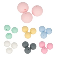 Perle di silicone da 1,5 cm - 3 pezzi.