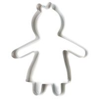 Stampo o tagliapasta in acciaio inossidabile a forma di bambina 21 x 28 cm - Decora