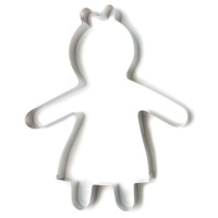 Stampo o tagliapasta figura femminile in acciaio inox 21 x 28 cm - Decora