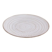 Vassoio decorativo circolare a puntini 40 cm - DCasa