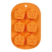 Stampo per biscotti Scary Pumpkin 27 x 17 cm - 6 cavità
