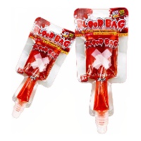 Sacchetto di caramelle a forma di sacca di sangue al gusto di fragola da 60 gr - 1 unità
