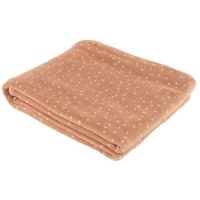 Coperta rosa a pois da 1,50 x 1,25 m