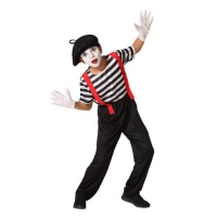 Costume mimo con bretelle da bambino