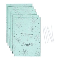 Sacchettini per caramelle Merry and Bright da 15,5 x 23 cm - Wilton - 6 unità