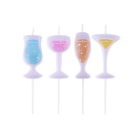 Candele a Forma di Cocktail - PME - 5 unità