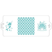 Stencil di Sirene di 10 x 25 cm - Decora