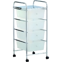 Carrello ausiliario di 76 x 36,5 x 32 cm con 4 cassetti - 1 unità