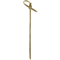 Spiedini di Bambù di 12 cm con manico ad anello - 50 pezzi