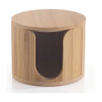 Porta dischetti struccanti in bambù