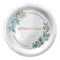 Piatti di Comunione floreali da 23 cm - 6 pezzi