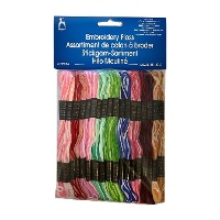 Filo per ricamo Mouliné in colori assortiti da 7 m - Pony - 36 gomitoli