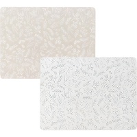 Tovaglietta individuale di 40 x 30 cm in sughero con foglie - 1 unità