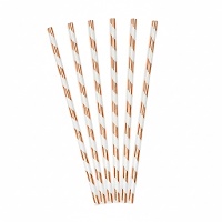 Cannucce di carta chevron - 10 unità