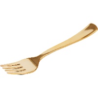 Forchette in plastica metallizzata da 18,5 cm - 50 pezzi