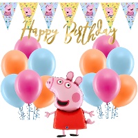 Set decorazioni per festa Peppa Pig - 32 pezzi