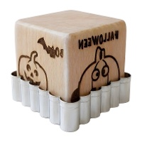 Tagliapasta con timbro quadrato per Halloween 6,7 x 6,7 cm - Scrapcooking