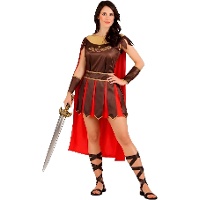 Costume da gladiatrice romana per donna
