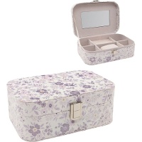 Portagioie floreale viola