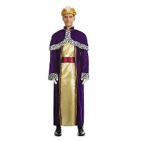 Costume da Re Magio colorato per adulti
